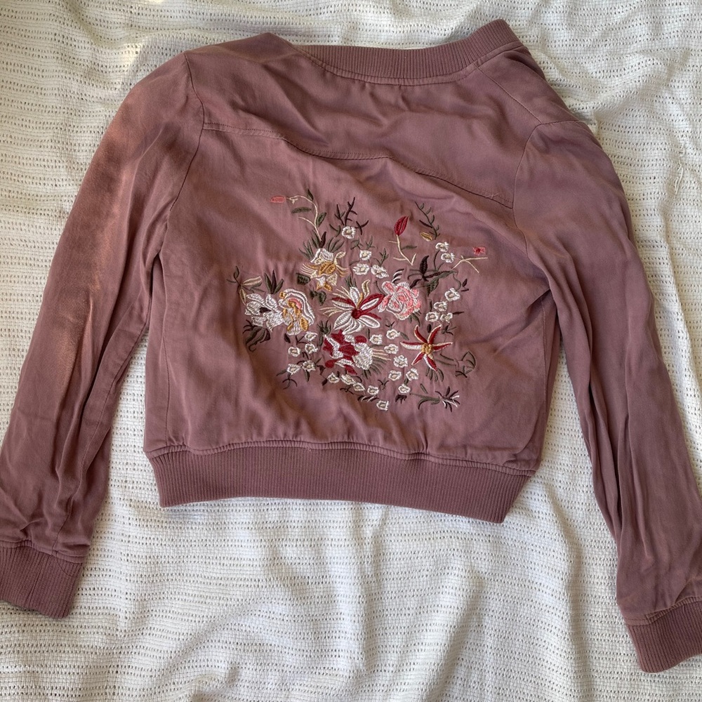 Embroidered Bomber Jacket